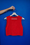 Spicy Cropped Vest Knit Kit - 100% Wool (Beginner Friendly)